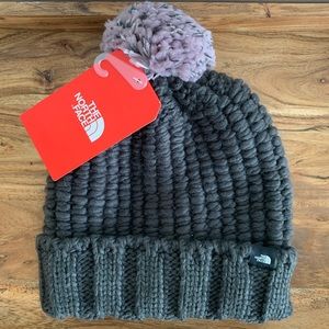 The North Face Accessories | The North Face Women's Cozy Chunky Beanie Purple | Color: Gray/Purple | Size: Os | Tropicaltoucan's Closet